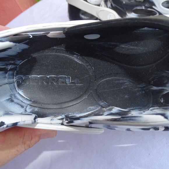MERRELL Hydro Moc Water Shoes Men\'s 11 Black/White Marble NEW